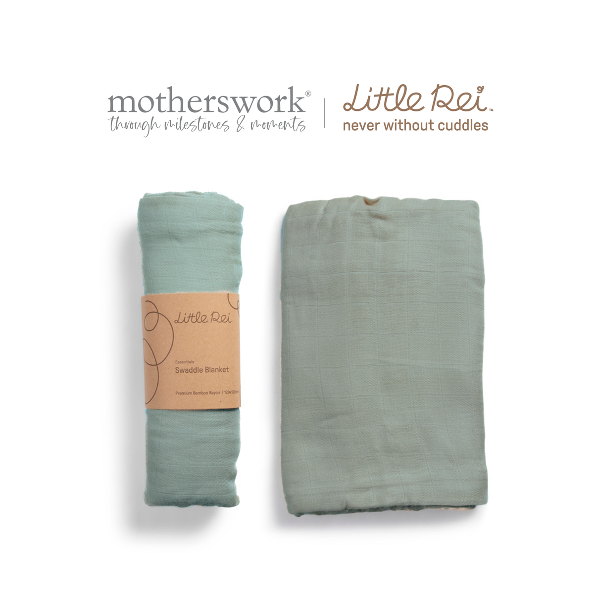 Bamboo Muslin Swaddle 120x120 cm (1 pc)