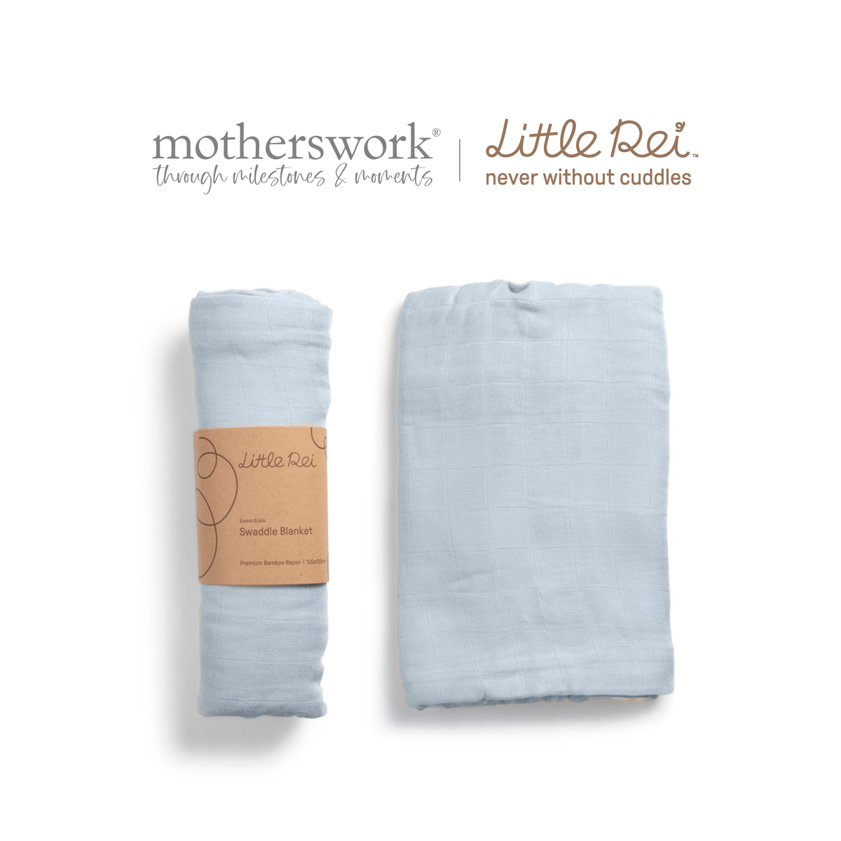 Bamboo Muslin Swaddle 120x120 cm (1 pc)
