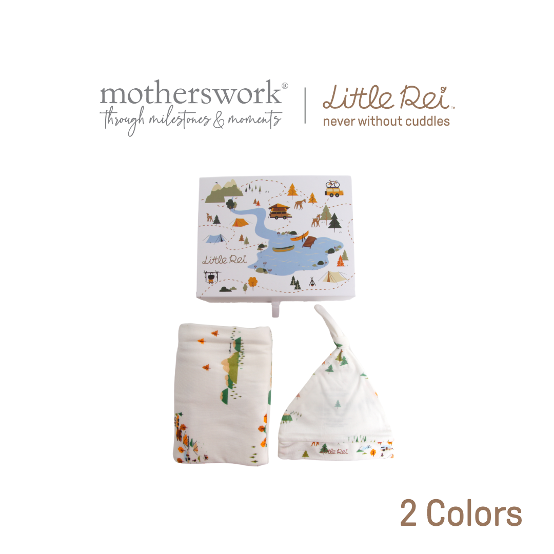 Little Rei - เซตผ้าห่อตัว และ หมวกบีนนี่ | Wrap & Beanie